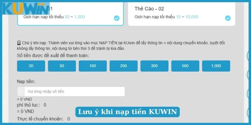 Nạp Tiền KUWIN - Cách Giao Dịch Đơn Giản Và An Toàn 3 Nạp tiền KUWIN qua các vị điện tử tiện lợi